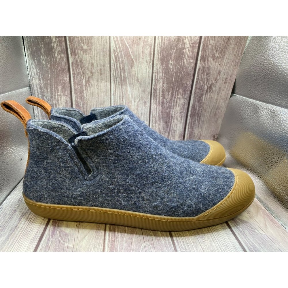 Huckberry Wool Outdoor Slipper Boot Navy/Gum Men Size 12